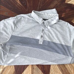 Travis Mathew Gray Polo Shirt Classic Design